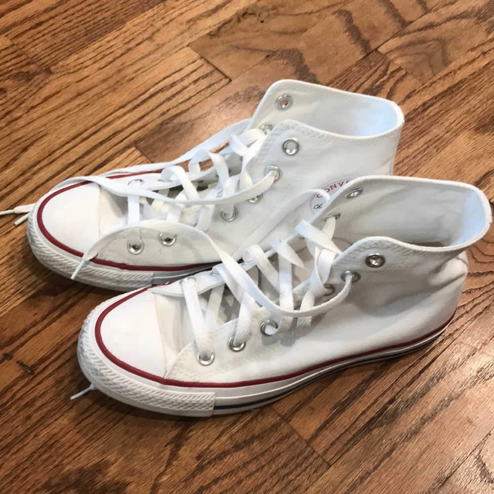 white high top converse all star